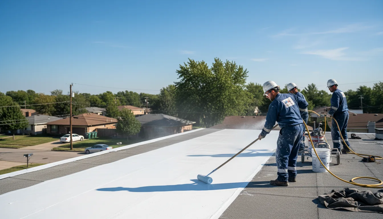 Commercial roof coating in Maljamar, NM near me